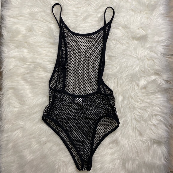 Fashion Nova Fish Net Body Suit - Picture 2 of 4